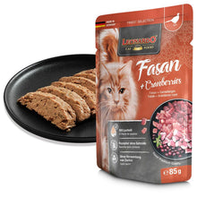 Load image into Gallery viewer, LEONARDO Pouch for Cats - Pheasant &amp; Cranberries

