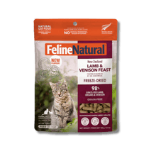 Load image into Gallery viewer, FELINE NATURAL Lamb &amp; Venison Feast Raw Freeze Dried for Cats - 100g/320g
