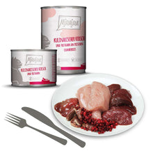 Load image into Gallery viewer, MJAMJAM Cat Wet Canned Food - Culinary Venison &amp; Turkey with Fresh Cranberries
