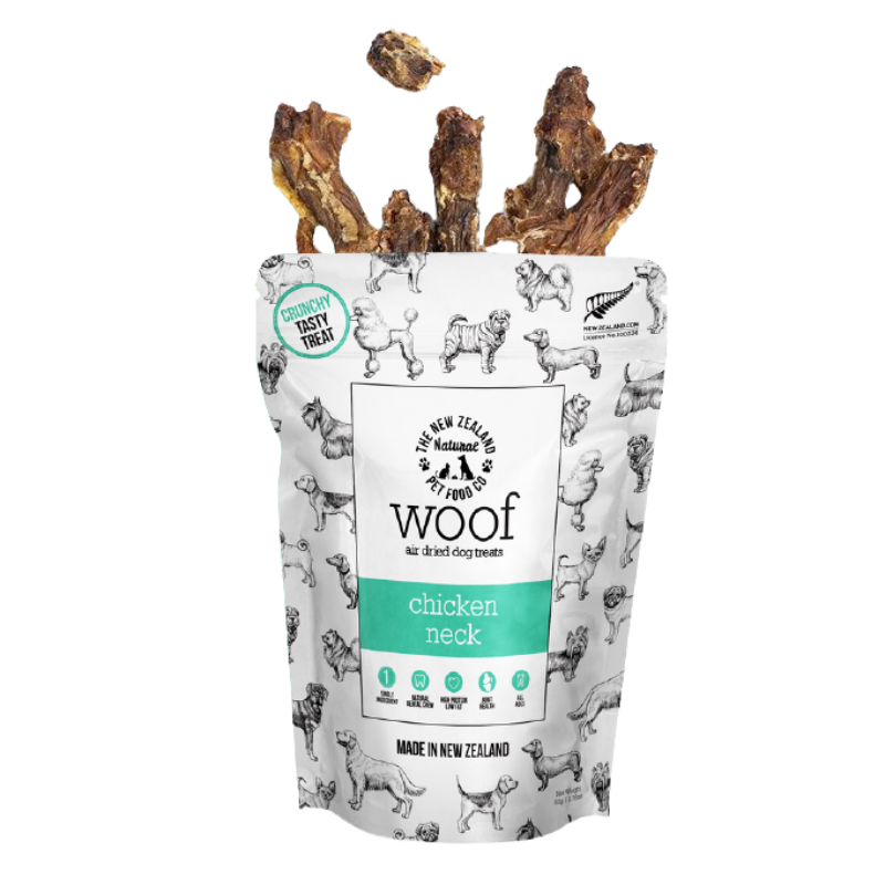 NZ NATURAL PET FOOD CO. WOOF Air Dried Chicken Neck
