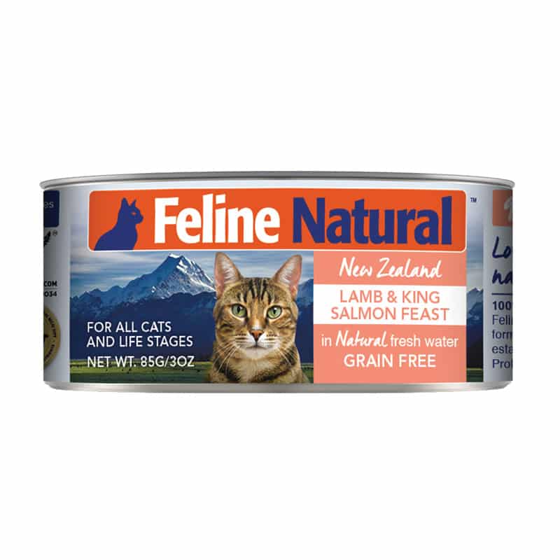 FELINE NATURAL Lamb & King Salmon Feast Can for CATS