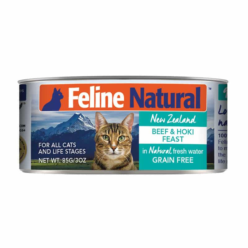 FELINE NATURAL Beef & Hoki Feast Can for CATS