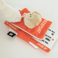 Load image into Gallery viewer, BITE ME x JEJU AIR Dog Passport &amp; Ticket Nosework Toy Set
