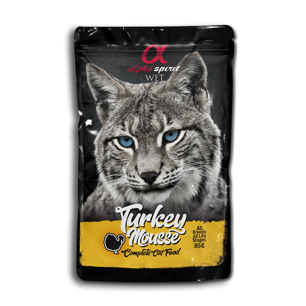 ALPHA SPIRIT Turkey Mousse Pouch for Cats - From Spain🇪🇸
