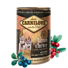 Load image into Gallery viewer, CARNILOVE into the Wild Dog Wet Food Can 400g - Turkey &amp; Salmon (Puppy) /25.02.2024
