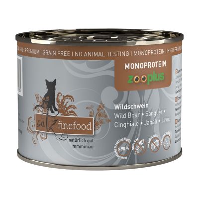 CATZ FINEFOOD x ZOOPLUS Monoprotein Cat Wet Food - Wild Boar