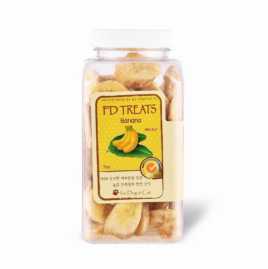 FD TREATS Freeze-dried Pet Treats - Banana /2024.01.06
