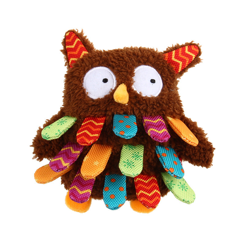 GIGWI Squeaky Dog Toy - Owl