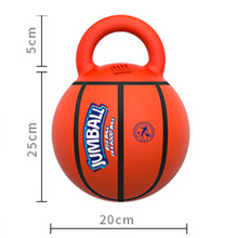 Load image into Gallery viewer, GIGWI Jumball with Rubber Handle - Basketball
