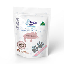 Load image into Gallery viewer, FREEZY PAWS Superpremium Human Grade Freeze-Dried Wild Boar Meat Raw Treats
