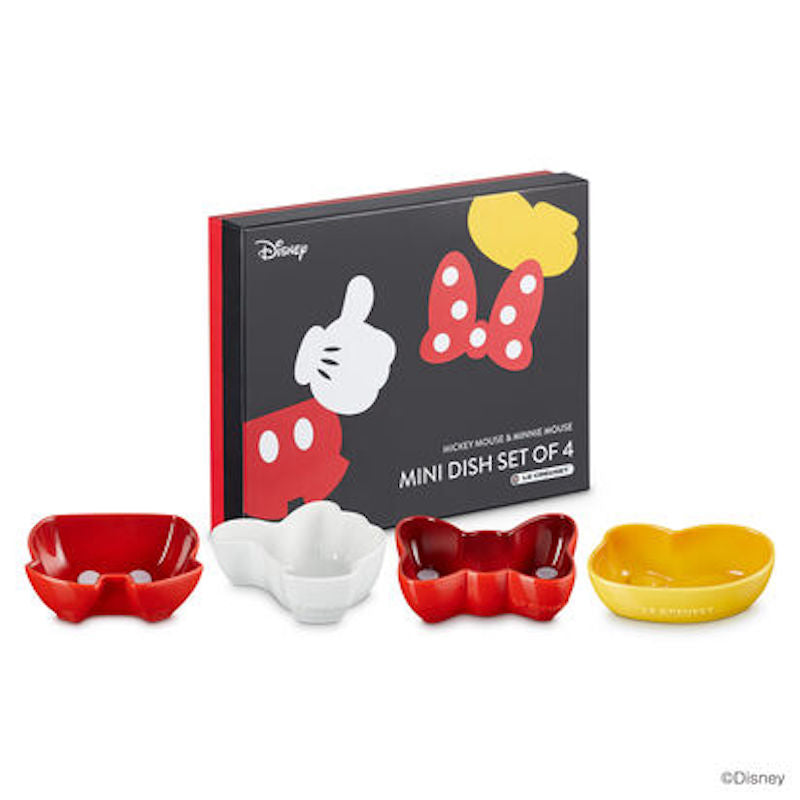 LE CREUSET Mickey Mouse & Minnie Mouse - Dish Set of 4
