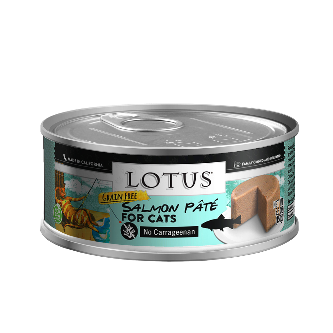 LOTUS Cat Grain-Free Salmon Pate 5.3 oz /BB 05282024