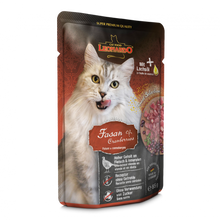 Load image into Gallery viewer, LEONARDO Pouch for Cats - Pheasant &amp; Cranberries
