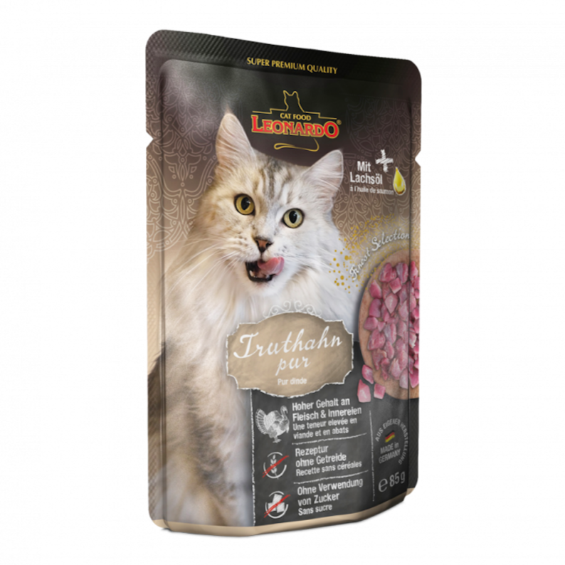 LEONARDO Pouch for Cats - Pure Turkey