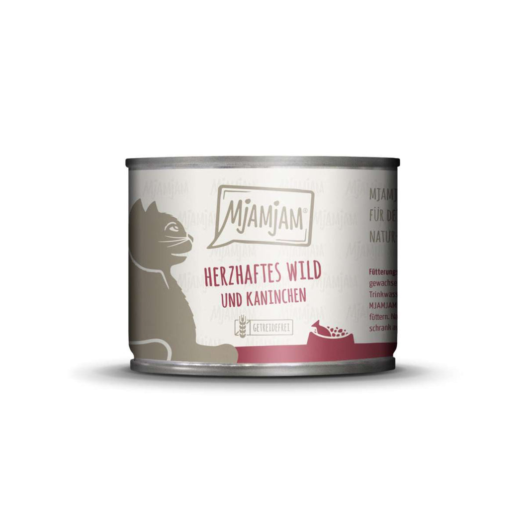 MJAMJAM Cat Wet Food - Hearty Venison & Rabbit with Blueberries 200g/400g