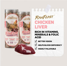 Load image into Gallery viewer, OZPRO Rawfeast Booster Freeze-dried Treats - Chicken Liver
