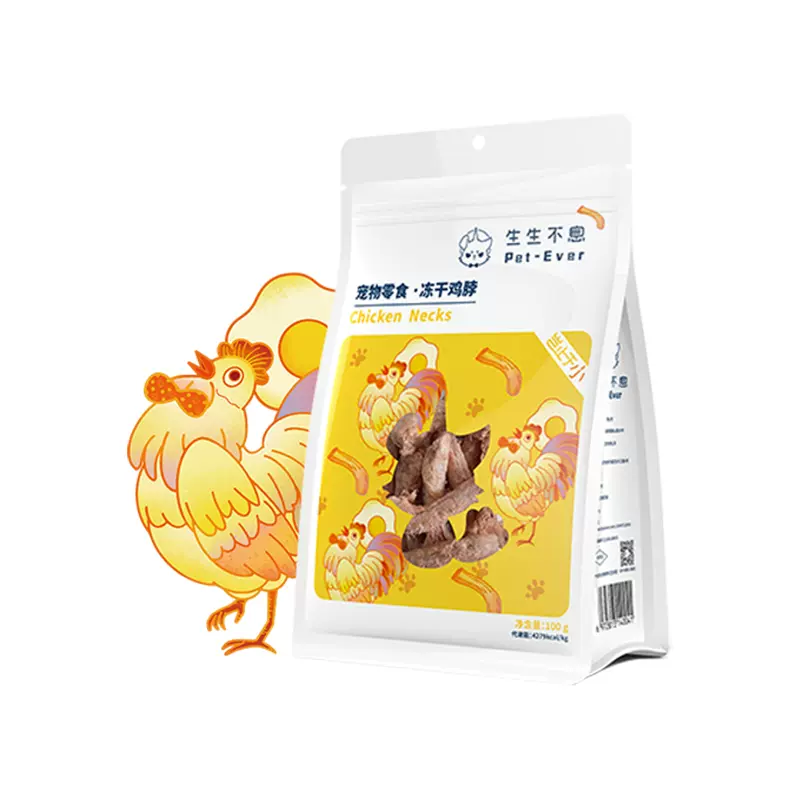 PET-EVER 生生不息 Pet Freeze-dried Treats - Chicken Necks