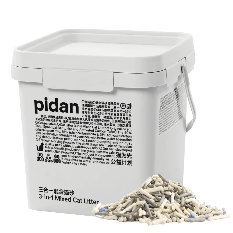 PIDAN 3-in-1 Mixed Cat Litter/Pail 5.2kg