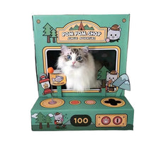 Load image into Gallery viewer, POM POM SHOP CAT SCRATCHER HOUSE
