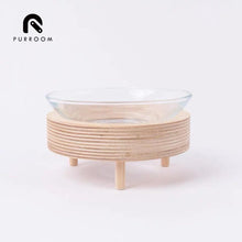 Load image into Gallery viewer, PURROOM Savoheim Premium Birch Glass Pet Bowl
