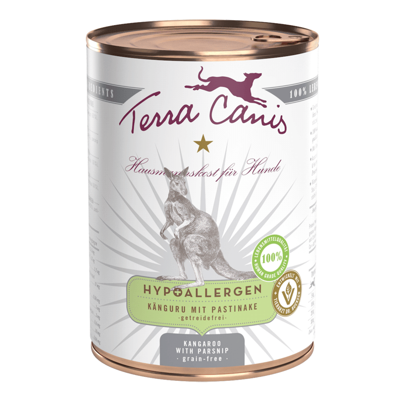 TERRA FELIS Dog Wet Food Hypoallergenic  - Kangaroo with Parsnip