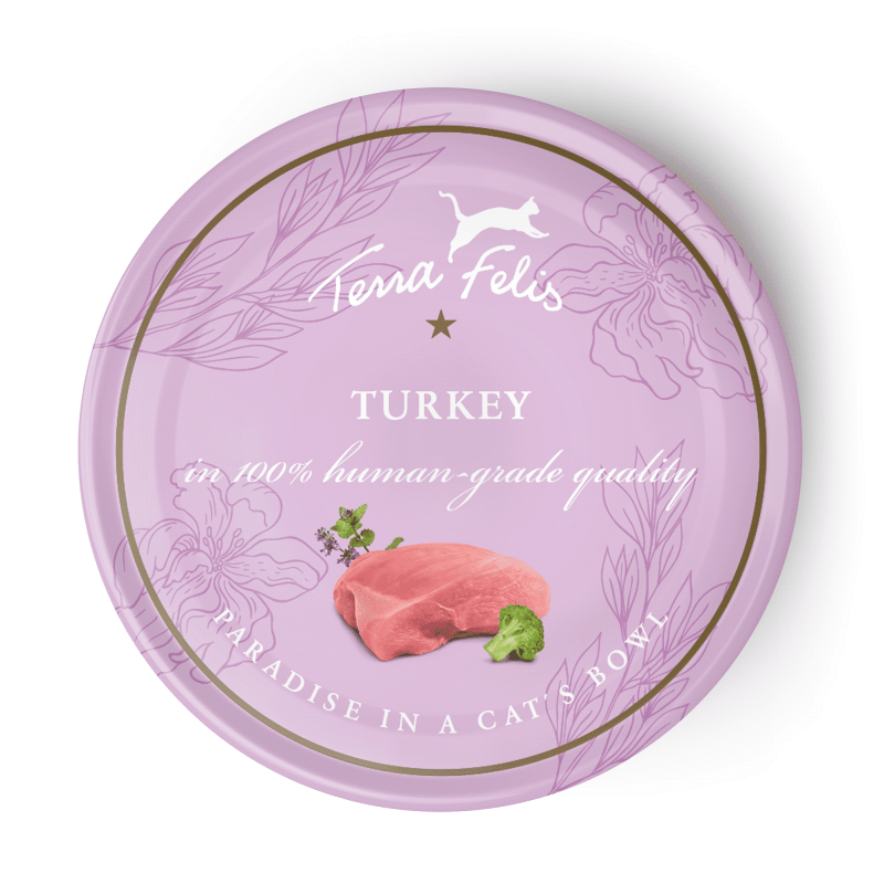 TERRA FELIS Cat Finest Wet Food Mono Protein - Turkey 80g
