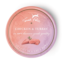 Load image into Gallery viewer, 【MHD 03/2025】TERRA FELIS Cat Finest Wet Food Multi Protein - Chicken &amp; Turkey 80g
