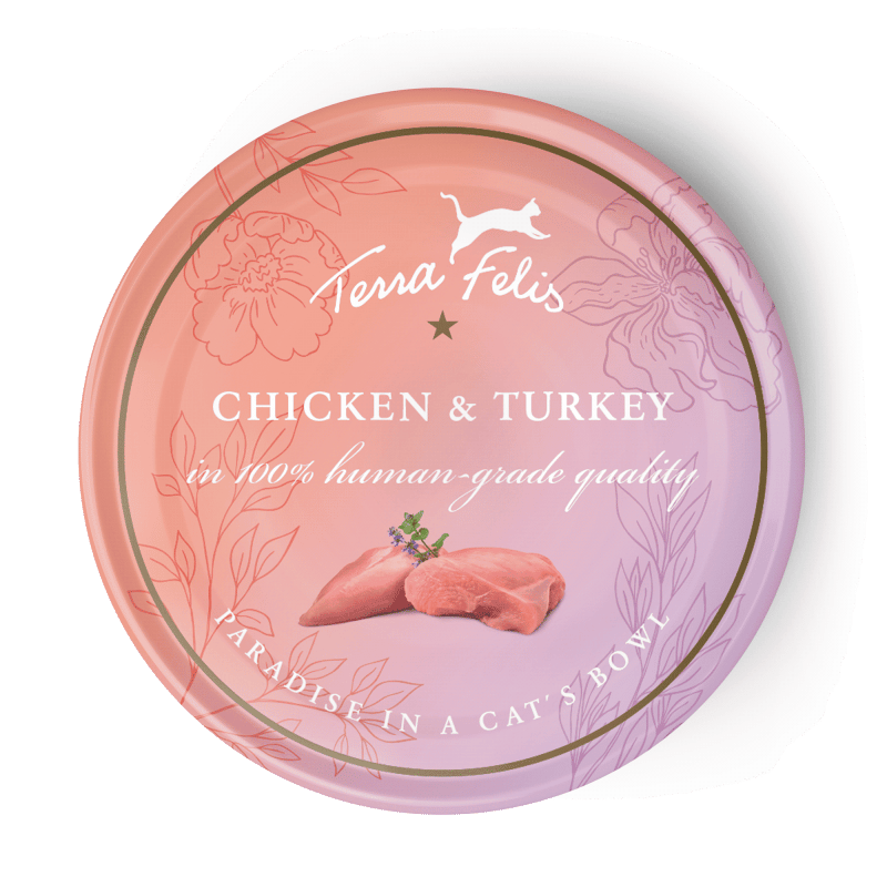 【MHD 03/2025】TERRA FELIS Cat Finest Wet Food Multi Protein - Chicken & Turkey 80g