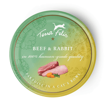 Load image into Gallery viewer, TERRA FELIS Cat Finest Wet Food Multi Protein - Beef &amp; Rabbit 80g
