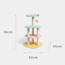 Load image into Gallery viewer, VETRESKA Heart Shaped Color Palette Cat Tree 1
