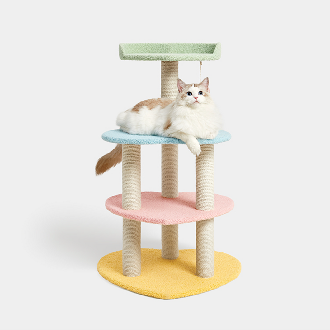 VETRESKA Heart Shaped Color Palette Cat Tree 1