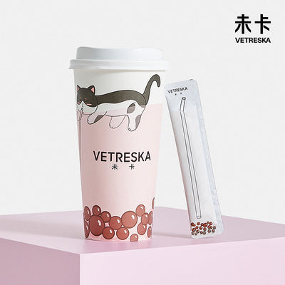 VETRESKA Milk Tea Cup Cat Wet Treats Sticks Valuepack 22pcs - Chicken Goat Milk 2023.11.11