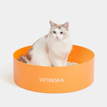 Load image into Gallery viewer, VETRESKA Orange Kitty Kove Litter Box
