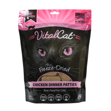 Load image into Gallery viewer, VITAL ESSENTIALS Cat Raw Freeze-dried Dinner Patties - Chicken 8 oz

