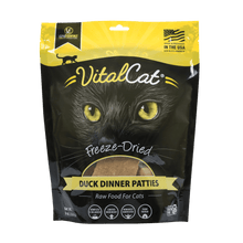 Load image into Gallery viewer, 【2025/04】VITAL ESSENTIALS Cat Raw Freeze-dried Dinner Patties - Duck 8 oz
