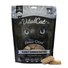 Load image into Gallery viewer, VITAL ESSENTIALS Cat Raw Freeze-dried Dinner Patties - Rabbit 8 oz
