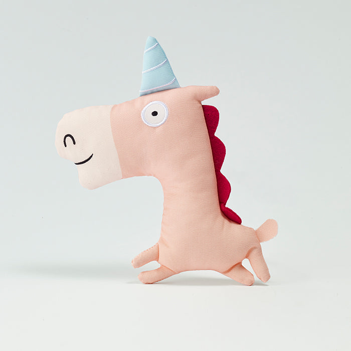 WOOF FRIENDS Squeaking Pet Toy - Unicorn QuanShu