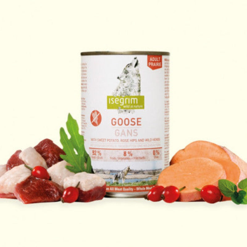 ISEGRIM Dog Wet Food  - Adult Goose with Rosehips & Wild Herbs