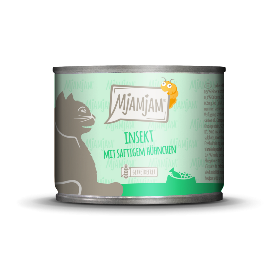 MJAMJAM Cat Wet Food 200g - Insect with Juicy Chicken